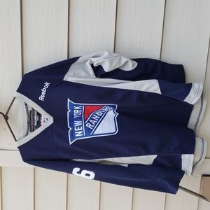 NFL Reebok Authentic NY Rangers jersey size 52 large / X-Large, navy & Gray.